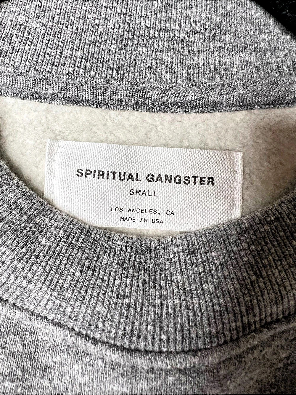 Spiritual Gangster Peace Dove Savasana Sweatshirt Gray Small - Picture 5 of 10